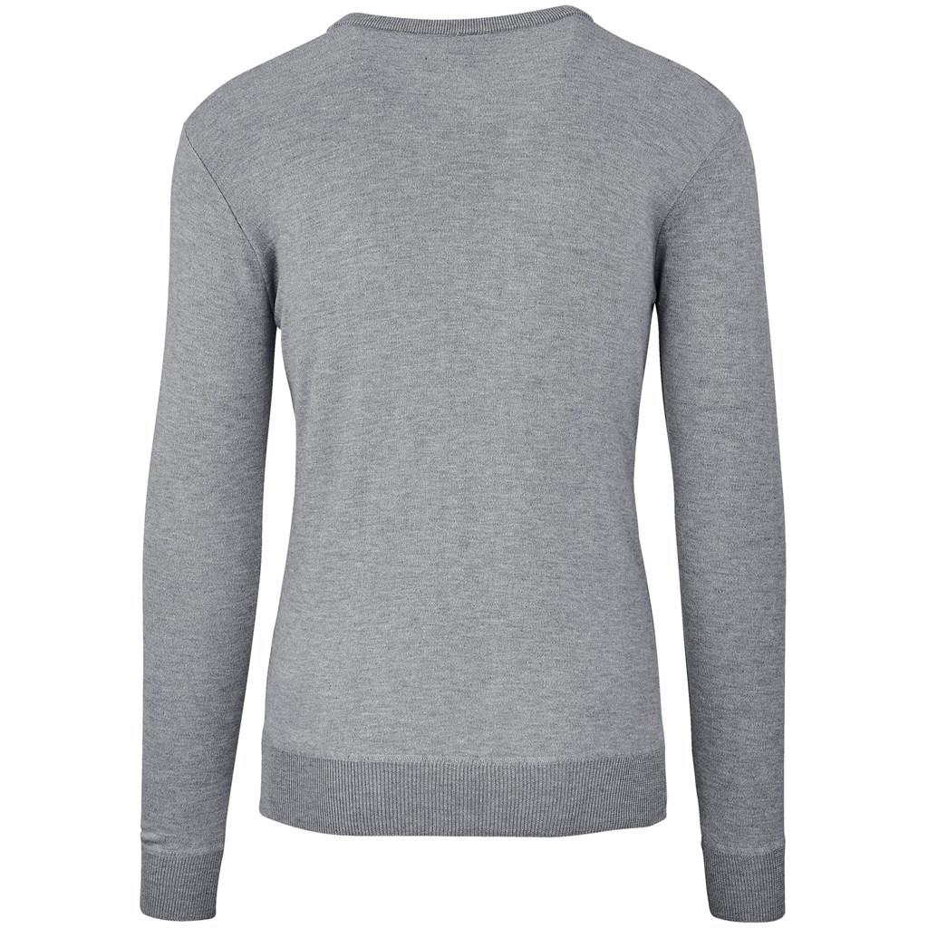 Mens Long Sleeve Peru V-Neck Jersey - Grey - Image 4