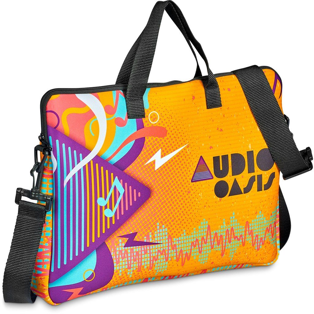 Pre-Printed Sample Hoppla Neoprene 15.6-inch Nimbus Laptop Sleeve - Image 2
