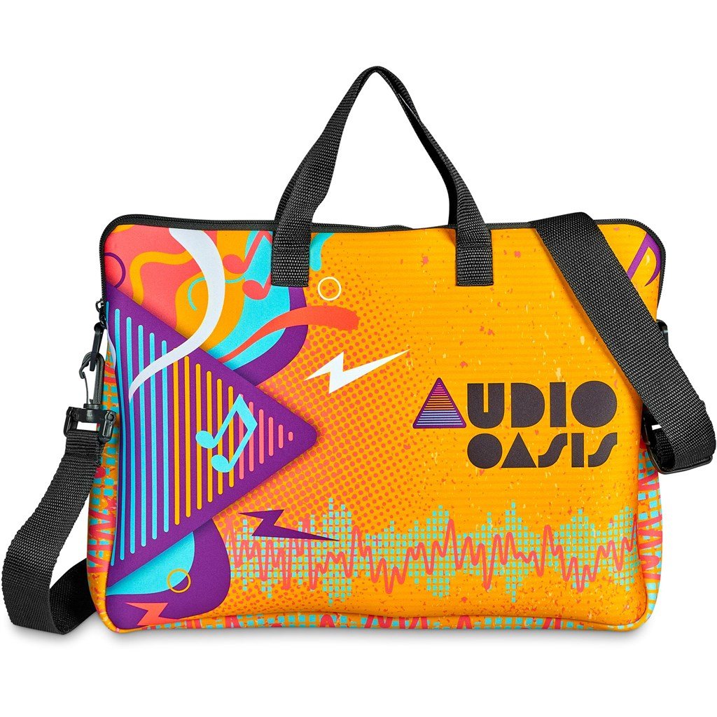 Pre-Printed Sample Hoppla Neoprene 15.6-inch Nimbus Laptop Sleeve - Image 5