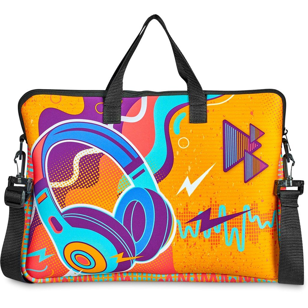 Pre-Printed Sample Hoppla Neoprene 15.6-inch Nimbus Laptop Sleeve - Image 6