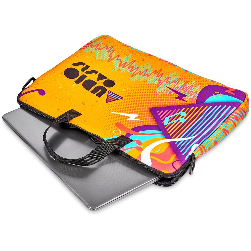 Pre-Printed Sample Hoppla Neoprene 15.6-inch Nimbus Laptop Sleeve - Image 4