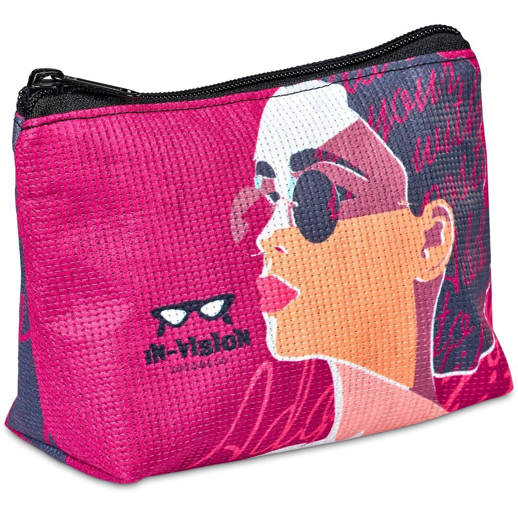 Pre-Production Sample Hoppla Recycled PET Stitch-Bond Mini Toiletry Bag - Image 7